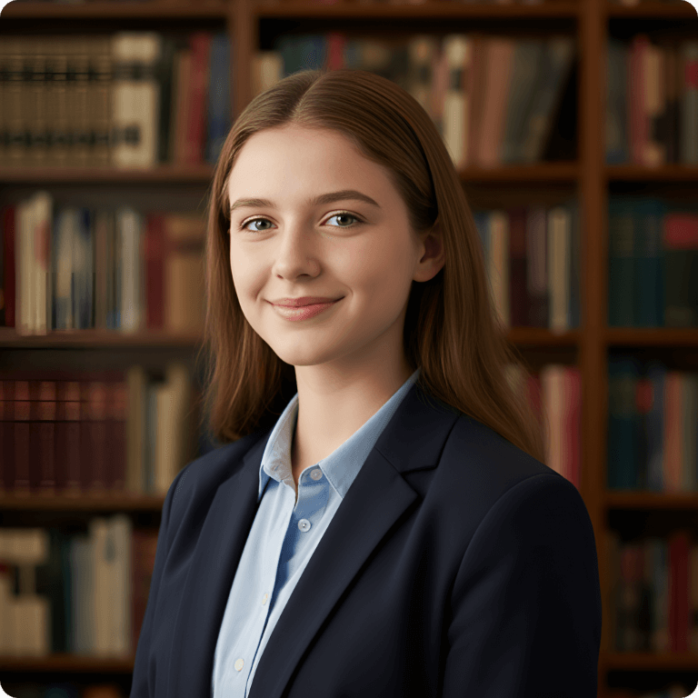 Academic headshot style