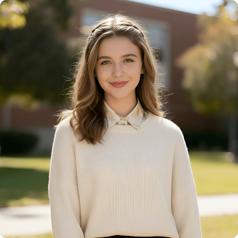 Casual headshot style