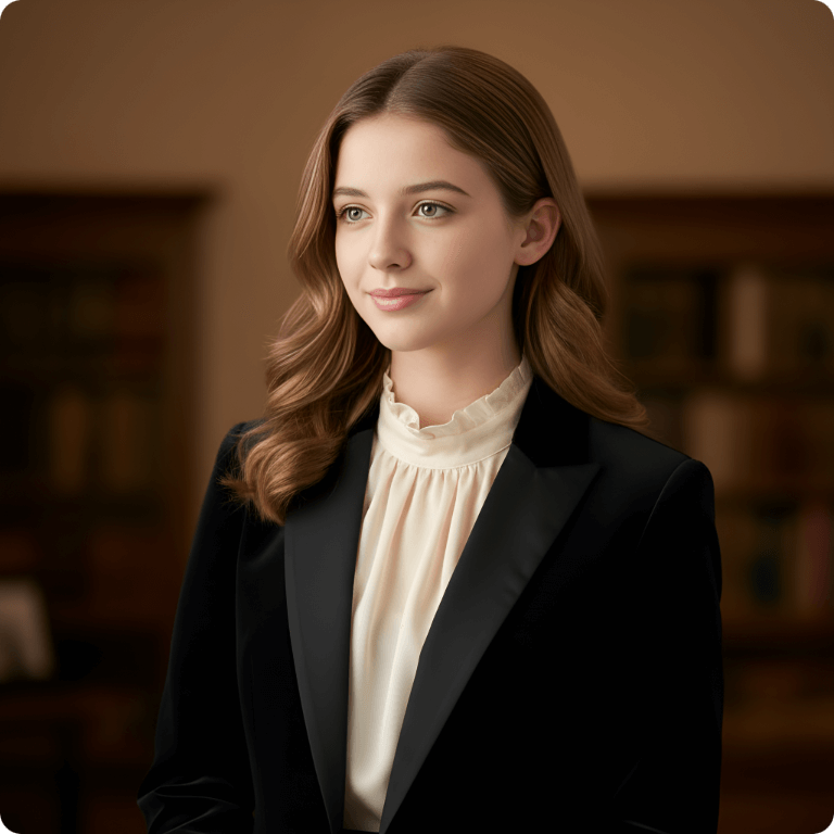 Sophisticated headshot style